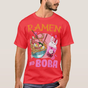 Just a Girl Who Lieben Ramen und Boba Kawaii Japan T-Shirt