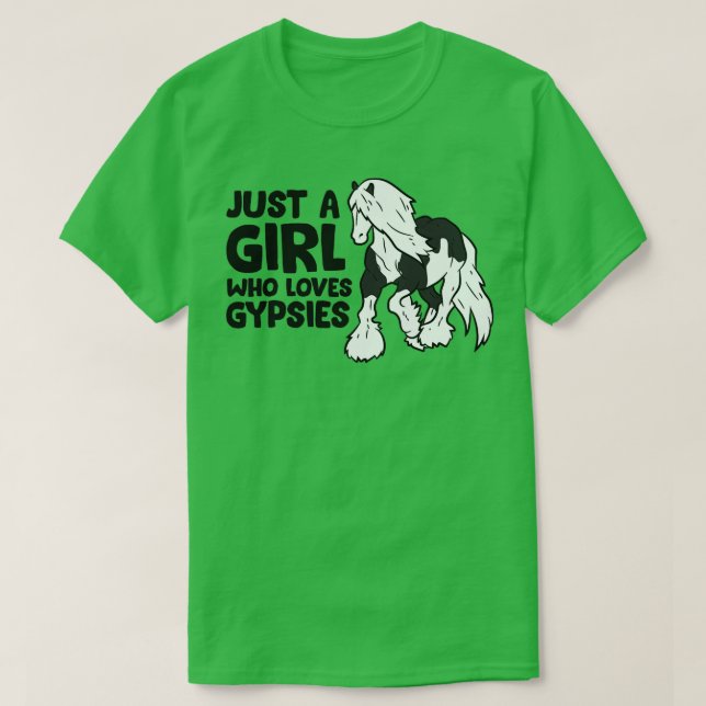 Just a Girl Who Lieben Sinti und Roma Vanners Pfer T-Shirt (Design vorne)