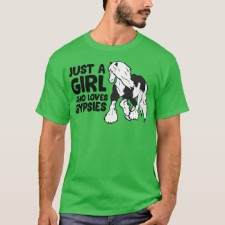 Just a Girl Who Lieben Sinti und Roma Vanners Pfer T-Shirt