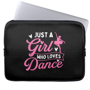 Just A Girl Who Lieben tanzen - Tänzerin Lover Laptopschutzhülle