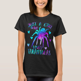 Just a Girl Who Lieben Tarantulas Galaxy Spider Lo T-Shirt