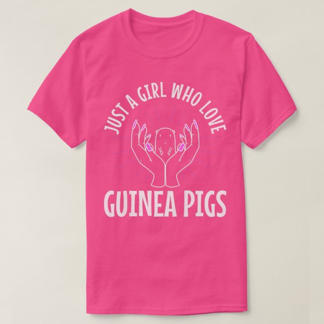 Just A Girl Who Love Guinea Pigs Premium 3453  T-Shirt (Design vorne)