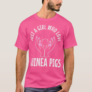 Just A Girl Who Love Guinea Pigs Premium 3453  T-Shirt
