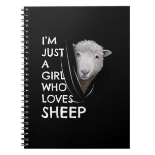 Just A Girl Who Love Sheep   Sheep Fans gift Notizblock