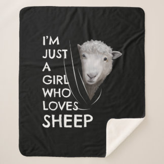 Just A Girl Who Love Sheep | Sheep Fans gift Sherpadecke
