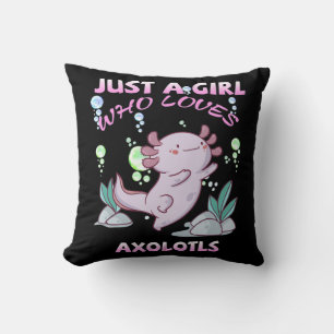 Just A Girl Who Loves Axolotls Anime Kawaii Gift G Kissen