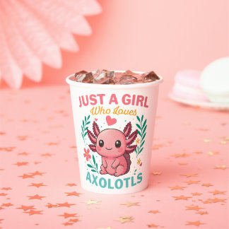 Just a girl who loves axolotls pappbecher