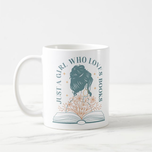 Just A Girl Who Loves Books Kaffeetasse (Links)