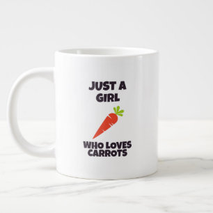Just a girl who loves carrots Jumbo-Tasse