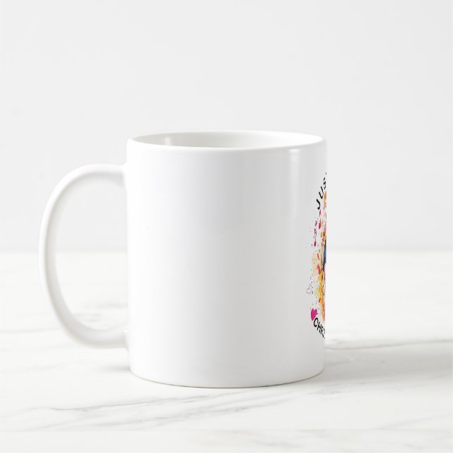 Just a Girl Who Loves Christian Music Mug Kaffeetasse (Links)