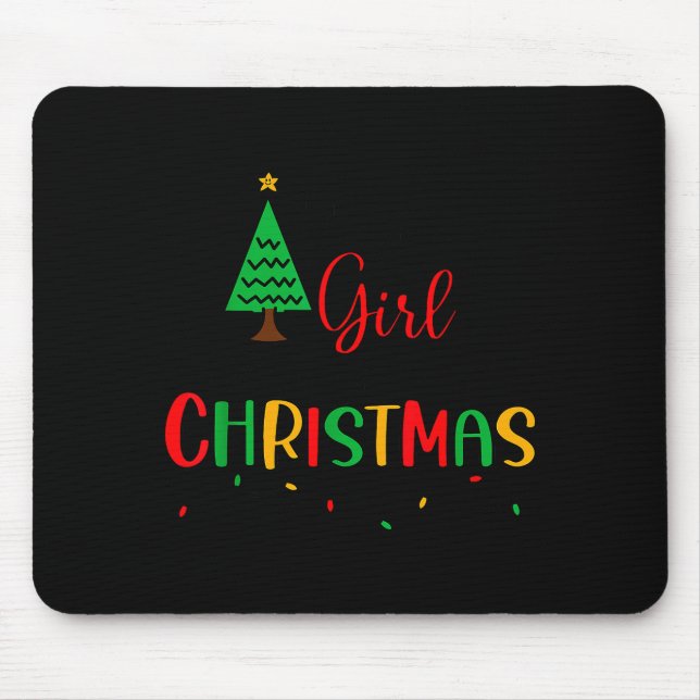 Just A Girl Who Loves Christmas, Women, Girls, Kid Mousepad (Vorne)