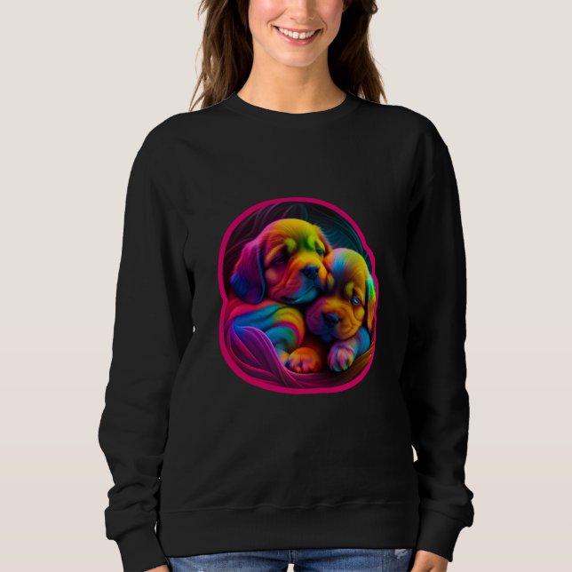 Just A Girl Who Loves Dogs Cute Labrador Retriever Sweatshirt (Vorderseite)