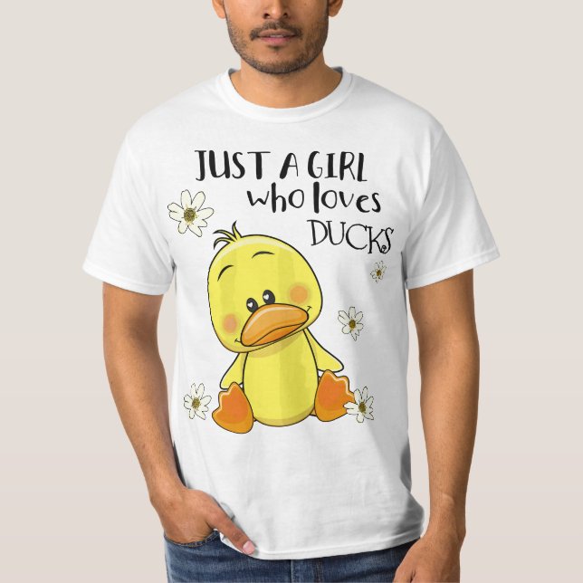 Just a Girl Who Loves Ducks - New Art Theme  T-Shirt (Vorderseite)
