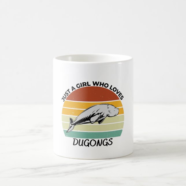 Just a girl who loves dugongs kaffeetasse (Mittel)