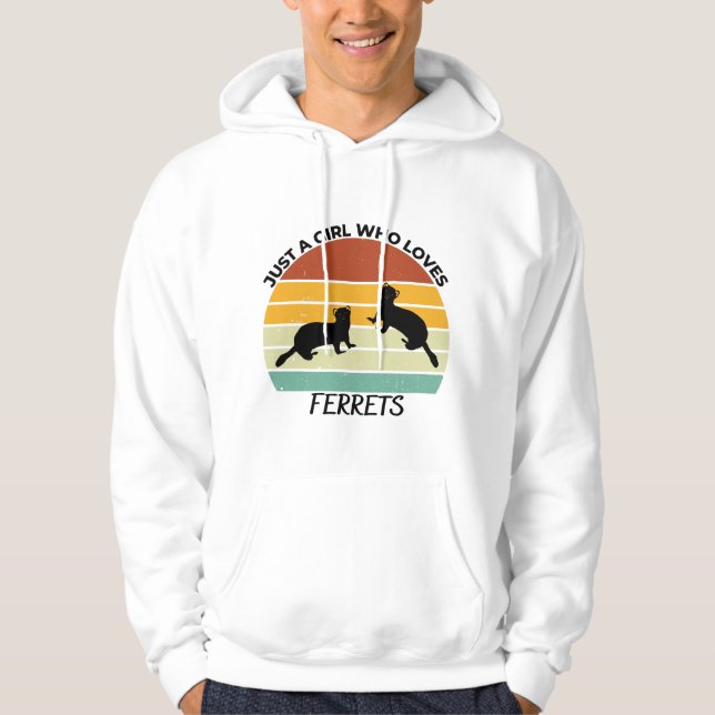Just a girl who loves ferres hoodie (Vorderseite)