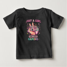 Just A Girl Who Loves Gaming Cute Gamer T-Shirt