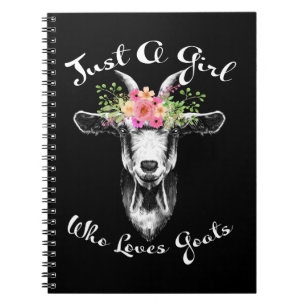 Just a Girl who loves Goats Farmer Women Goat Notizblock