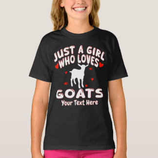 Just A Girl Who Loves Goats Personalized T-Shirt