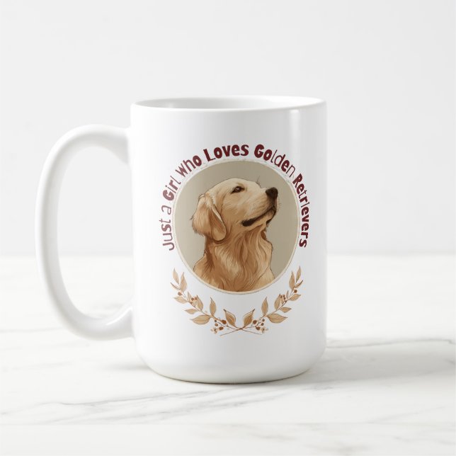 Just a Girl Who Loves Golden Retrievers  Kaffeetasse (Links)