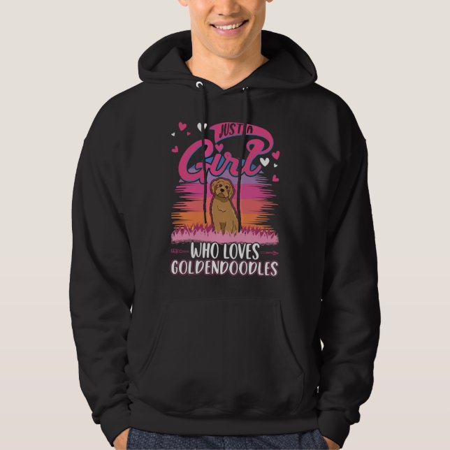 Just a girl who loves Goldendoodles Hoodie (Vorderseite)