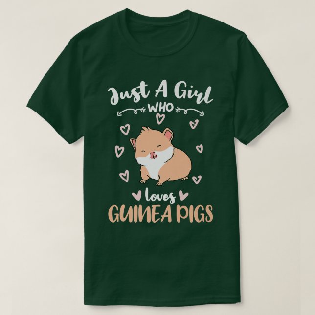Just A Girl Who Loves Guinea Pigs 864 T-Shirt (Design vorne)
