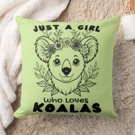Just a Girl who Loves Koalas Kissen