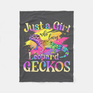 Just A Girl Who Loves Leopard Geckos  Fleecedecke