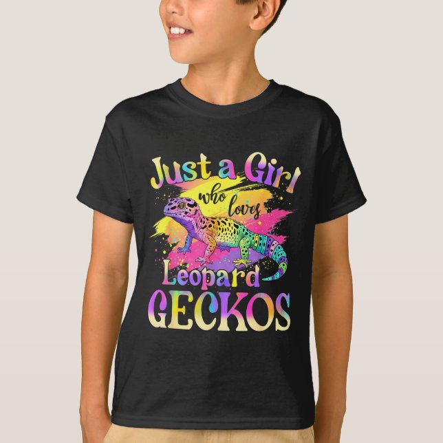 Just A Girl Who Loves Leopard Geckos  T-Shirt (Vorderseite)