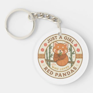 Just A Girl Who Loves Red Pandas - Keychain Schlüsselanhänger