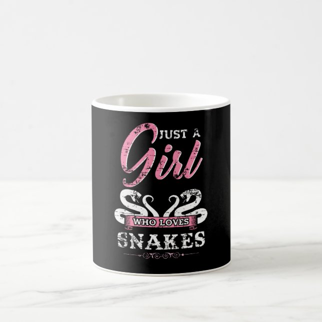 Just A Girl Who Loves Snakes Gift Kaffeetasse (Mittel)