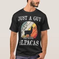 Just A Guy Who Loves Alpacas Premium 