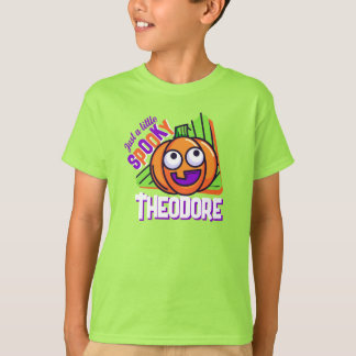 Just a Little Spooky Pumpkin - green custom tshirt