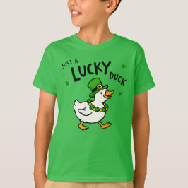 Just A Lucky Duck Cute St. Patrick's Day T-Shirt