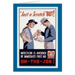 "Just a Scratch" Erste Hilfe Poster