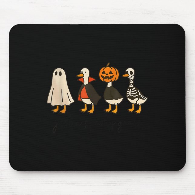 Just A Soky Goose Halloween Cute Ghost Goose Soky  Mousepad (Vorne)