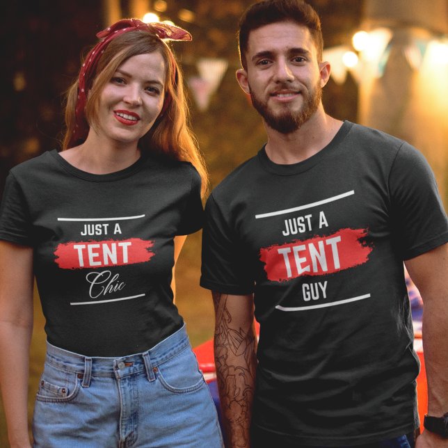 'Just a TENT Typ' Beruflich, lustig, Company T-Shirt (Von Creator hochgeladen)