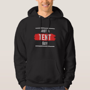 'Just a TENT Typ' Typografie, Hochzeit, lustig Hoodie