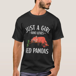 Just A Who Liebe Red Pandas Red Panda T-Shirt