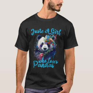 Just A Who Lieben Pandas Panda Baseball T-Shirt