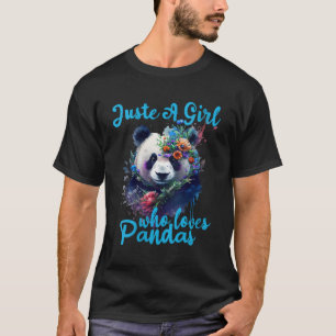 Just A Who Lieben Pandas Panda T-Shirt