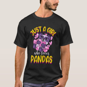 Just A Who Lieben Pandas Panda T-Shirt