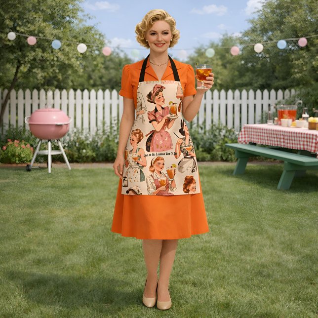Just an Old-Fashioned Kind of Day  Schürze (Just an old-fashioned day.Vintage Cocktail Apron)
