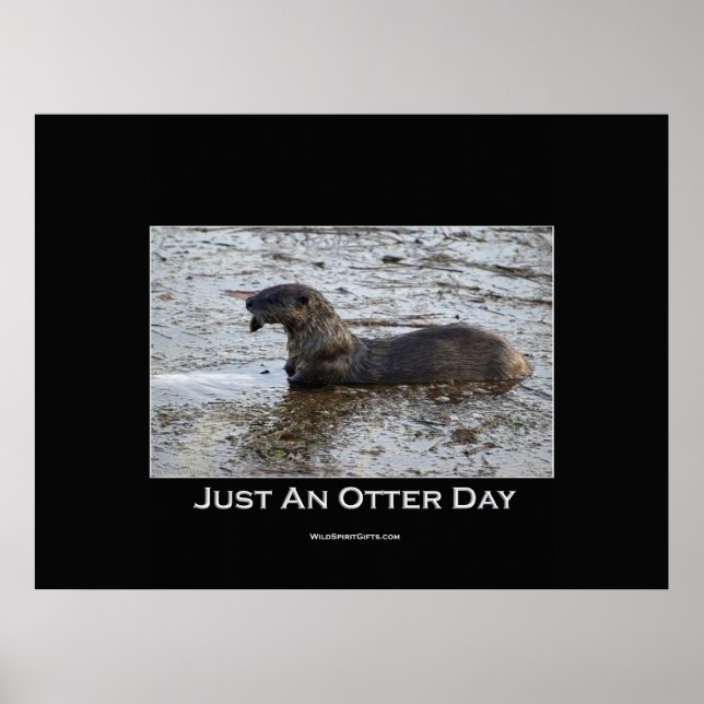 "Just an Otter Day"-Poster Poster (Vorne)