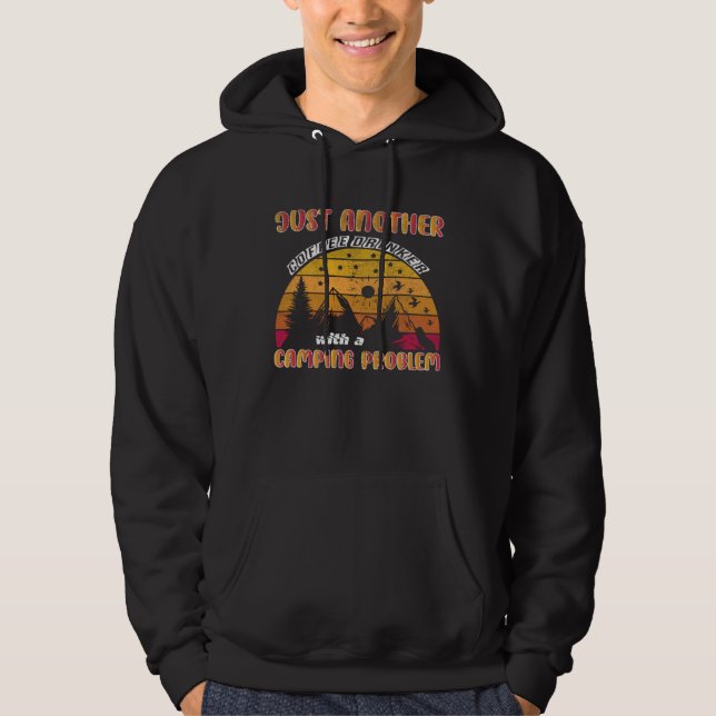 Just Another Coffee Drinker With a Camping Problem Hoodie (Vorderseite)