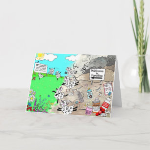 "Just around the corner" Danke Karte