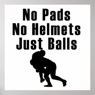 Just Balls Rugby Poster