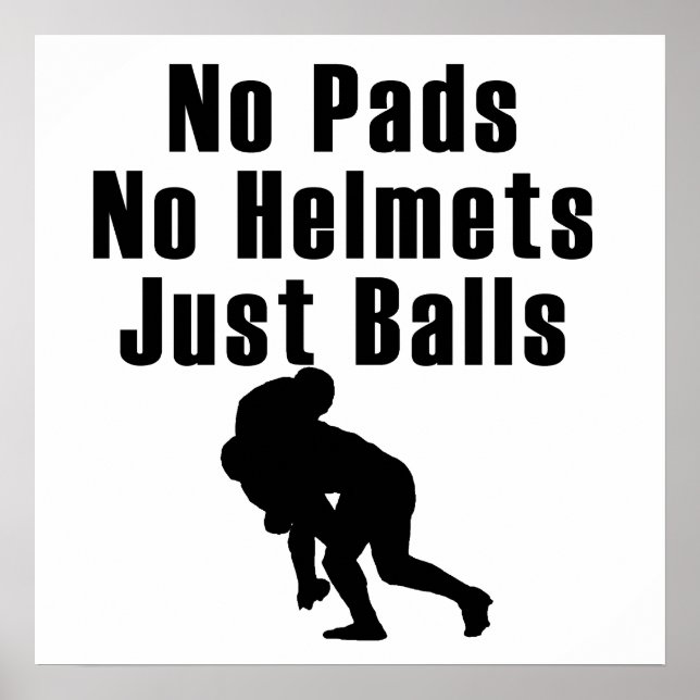 Just Balls Rugby Poster (Vorne)