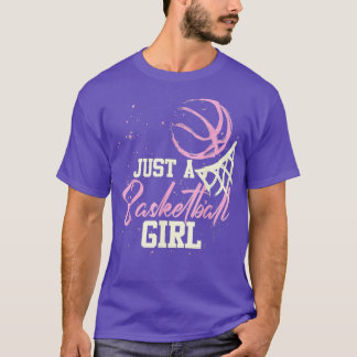 Just Basketball Girl Player Funny Frau Softball M T-Shirt