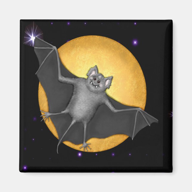 Just Batty Harvest Moon Magnet (Vorne)