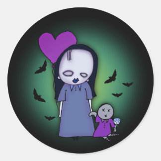 Just Batty Runder Aufkleber